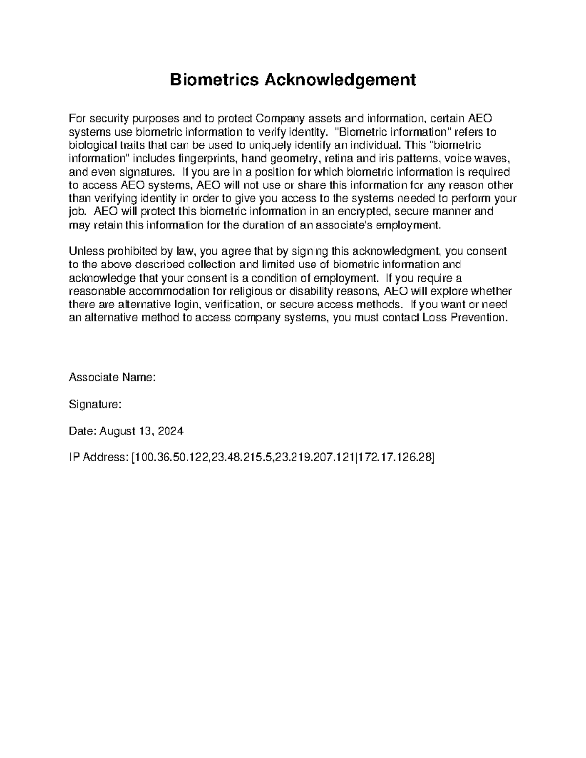Biometrics Acknowledgement Biometrics Acknowledgement - Biometrics ...