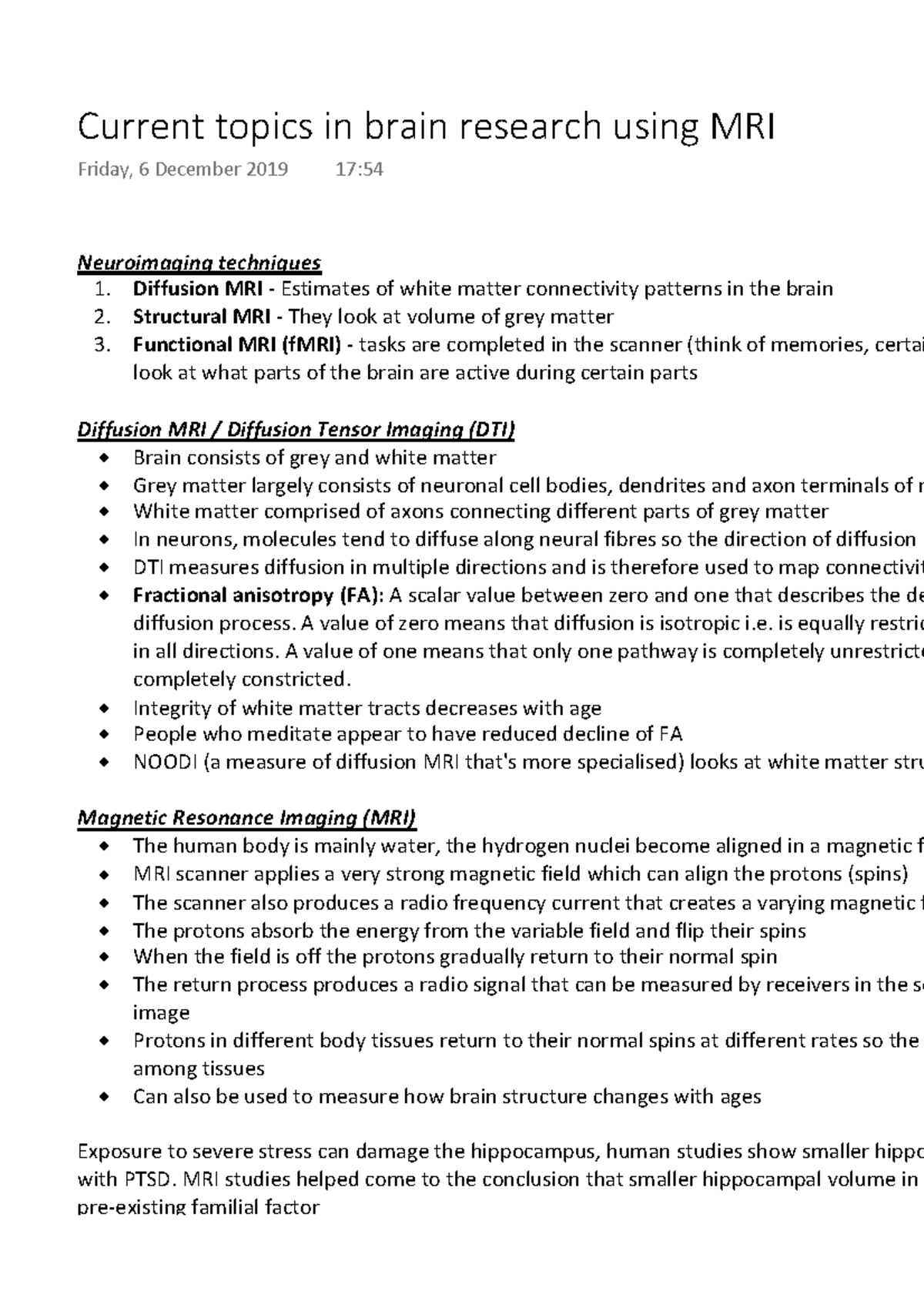 research topics in mri