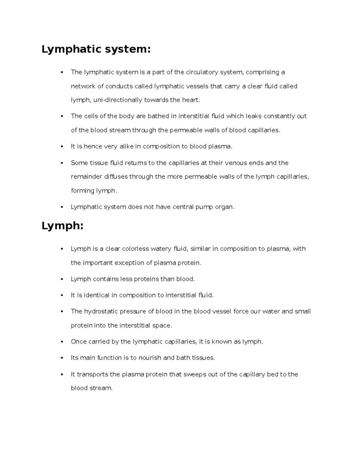 Biology Science 108 - Lymphatic System: The Lymphatic System Is A Part 