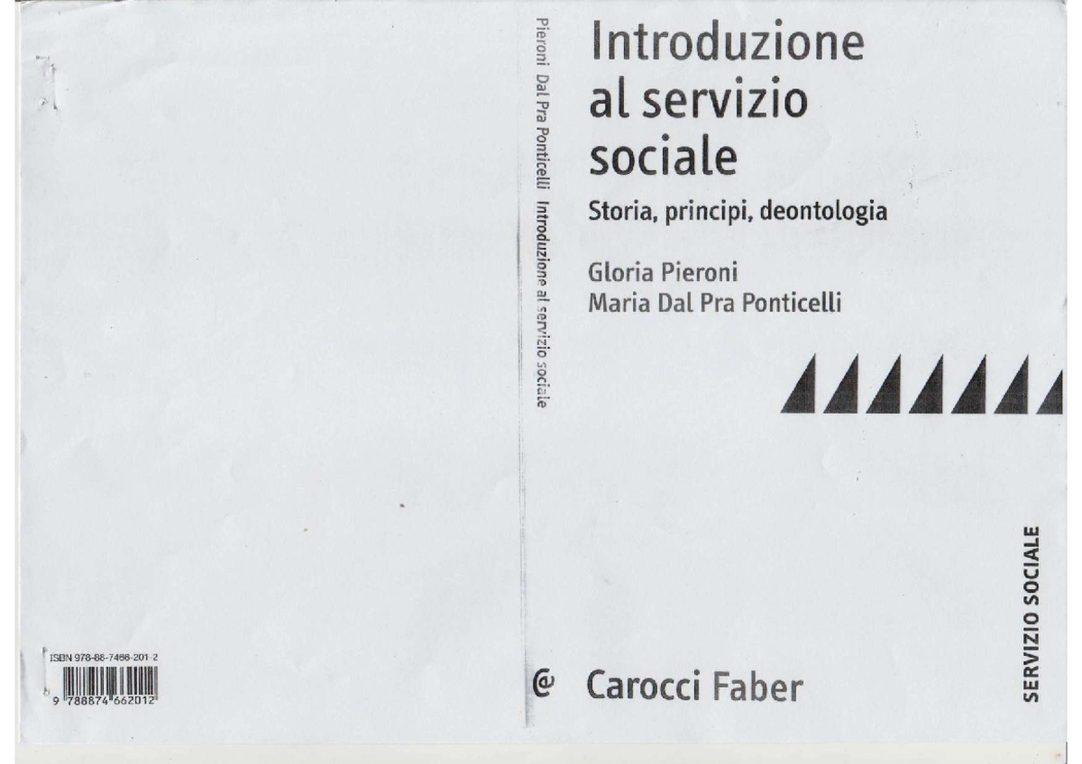 Introduzione al servizio sociale - Principi e fondamenti del servizio