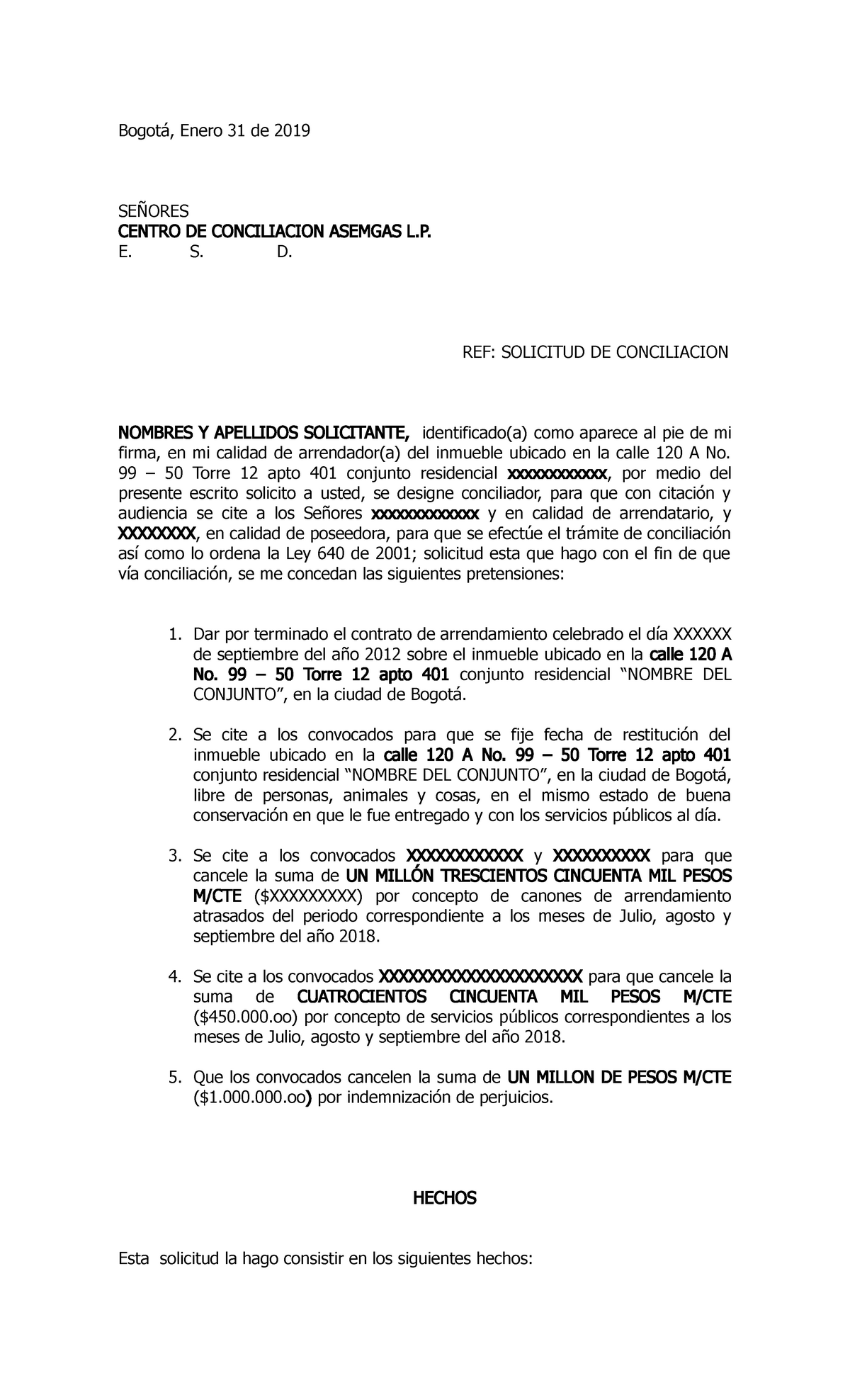 Introducir 56 Imagen Modelo De Carta Para Entrega De Inmueble Arrendado En Colombia Abzlocalmx 9960