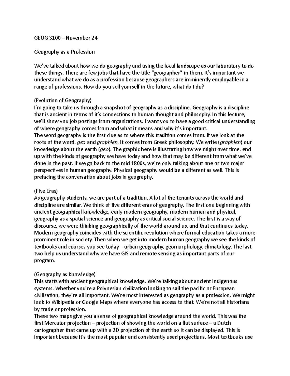 GEOG 3100 – November 24 - Captioned notes - GEOG 3100 – November 24 ...