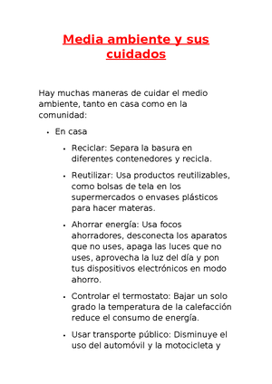 Tips para cuidar el medio ambiente y salvar el planeta - Por esto te ...