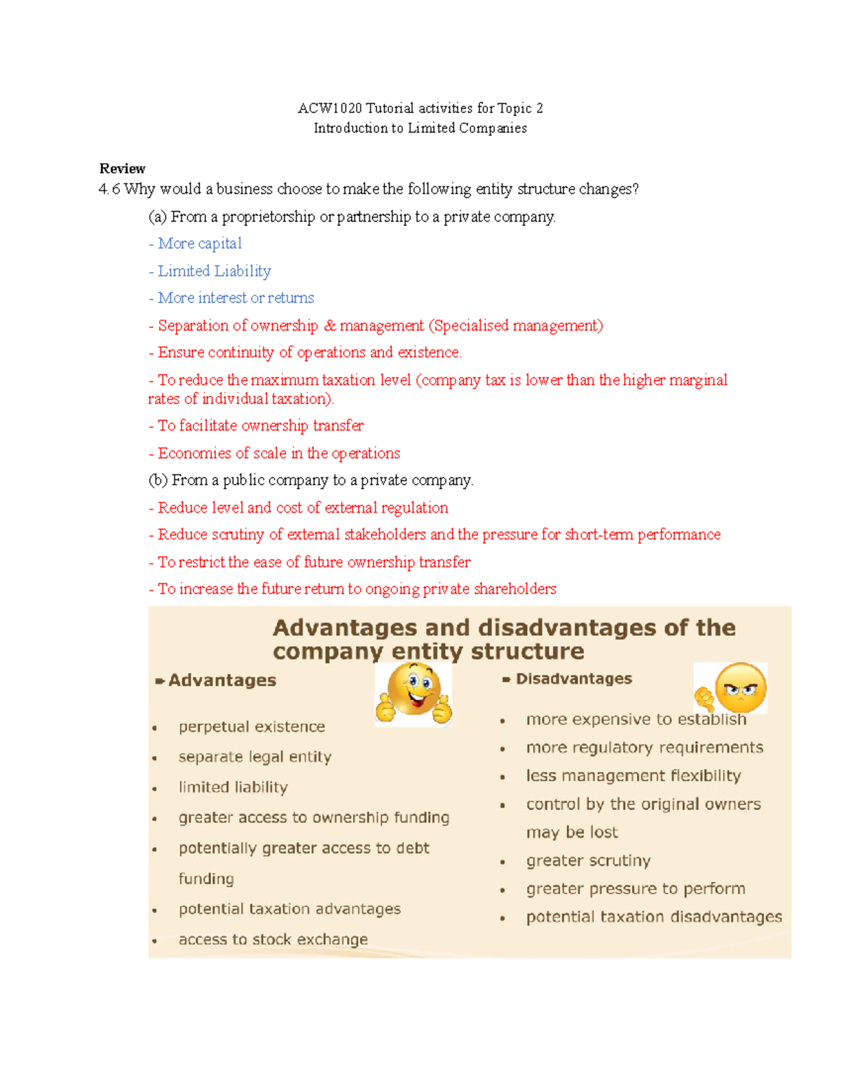 Week 2 topic-Discussion questions - ACW1020 Tutorial activities for ...
