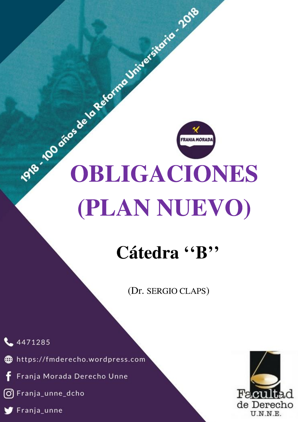 Derecho De Las Obligaciones B-1 - OBLIGACIONES (PLAN NUEVO) Cátedra ...