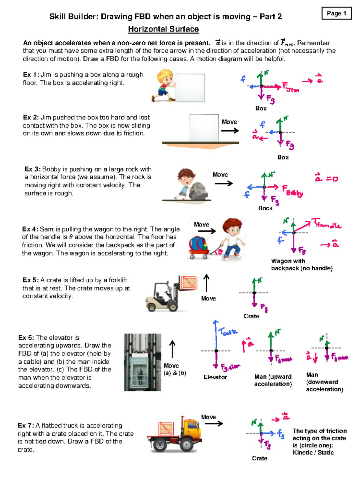 FBD Drawing 2 Skill Sp20 Solution - Skill Builder: Drawing FBD when an ...