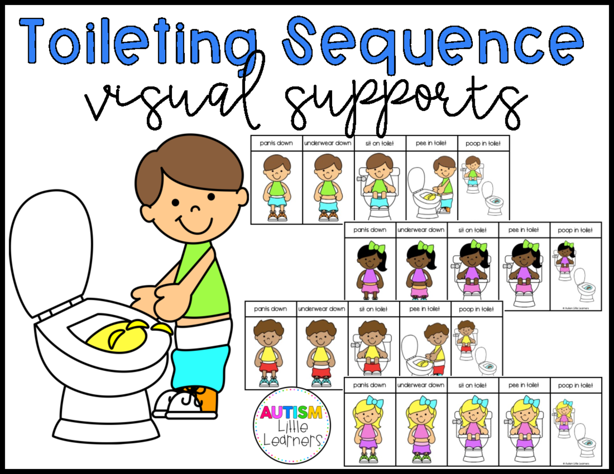 Free Toileting Sequence Update pants down underwear down sit on