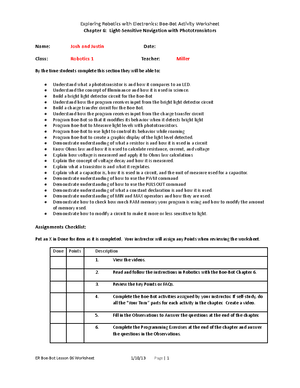Joshua Lemons - Boe-Bot Lesson 06 Worksheet - Chapter 6: Light ...