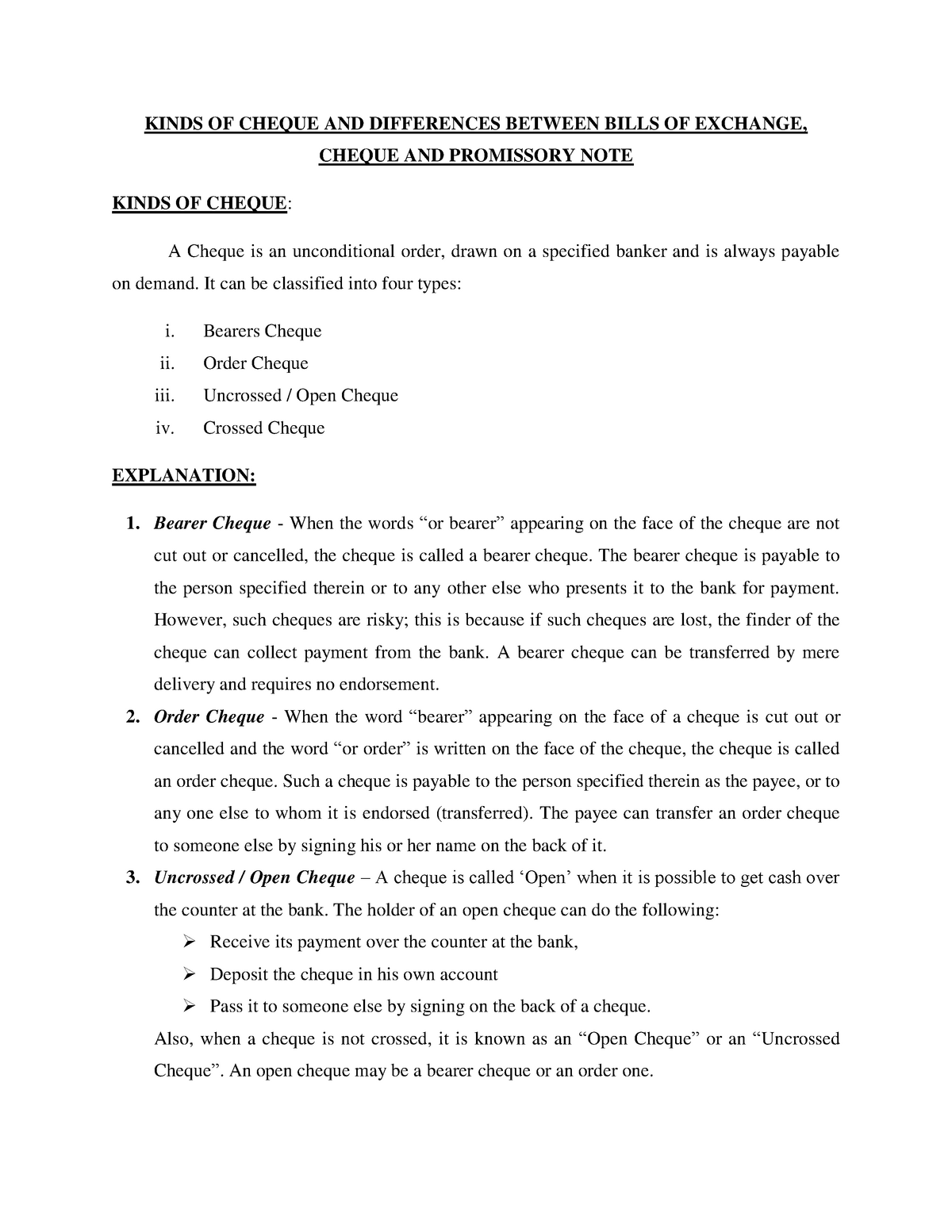 Kinds of Cross Cheque, , کراس چیک کی اقسام، Economics & Banking lectures in  Urdu/Hindi Sir Zafar 