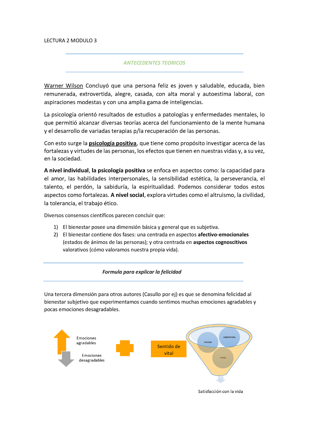 Modulo Y Aprender En Siglo Lectura Modulo Antecedentes Teoricos Warner Wilson