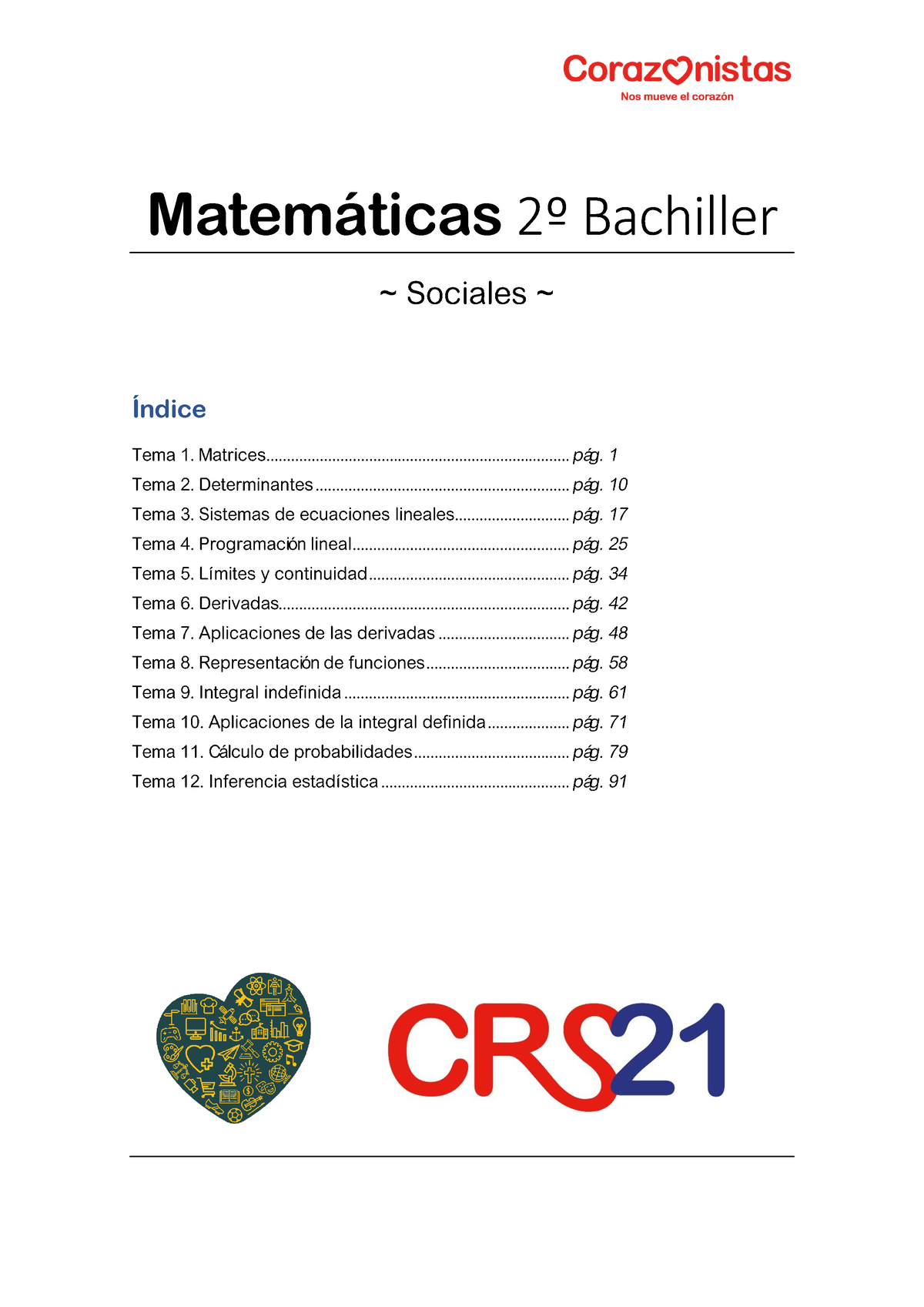 Libro Texto 2 BACH CCSS - Matem·ticas 2º Bachiller Õndice ####### 2 Se ...