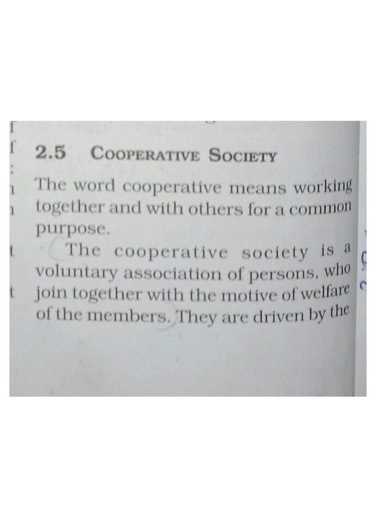 Cooperative Society And It's Features - Business Studies - UoK - Studocu