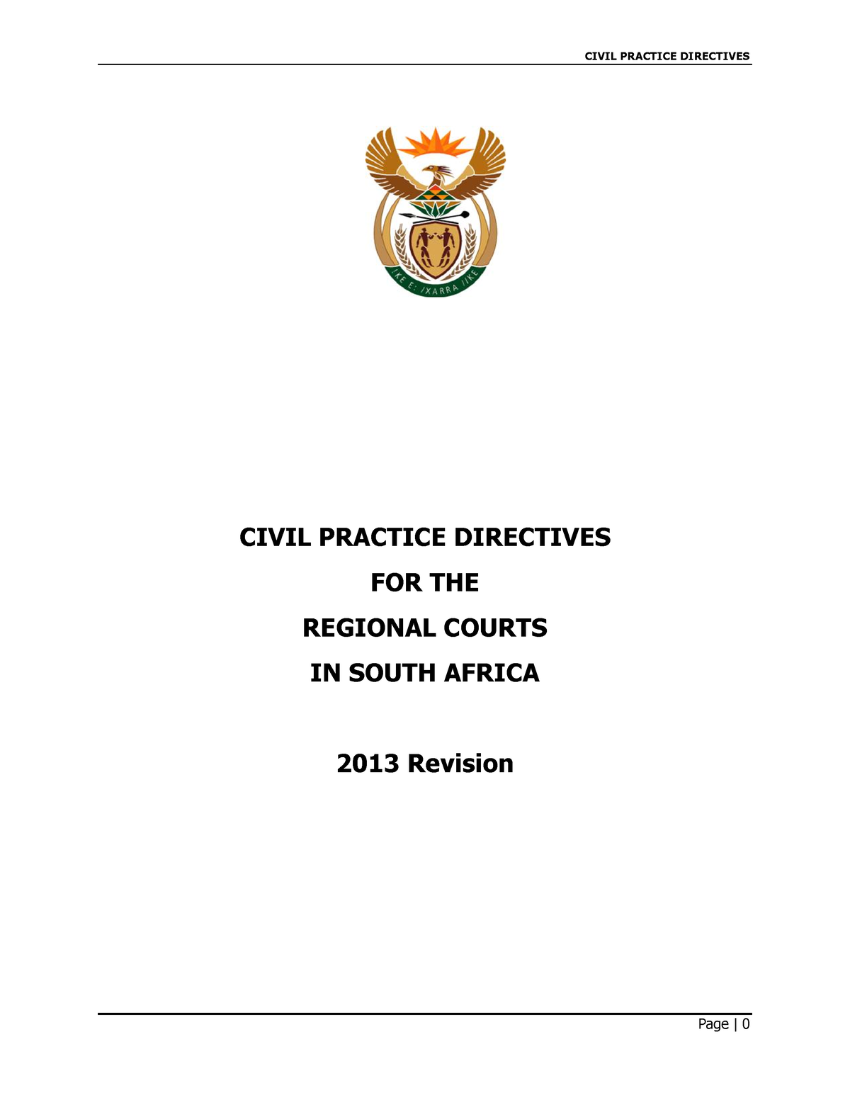 RC Civil Practice Directives August 2013 revised Copy CIVIL