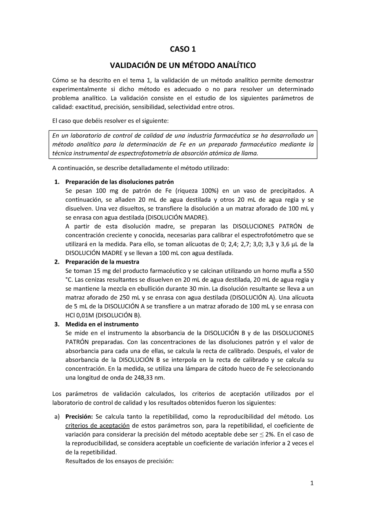 Caso Práctico —tema 1 Solo Enunciados Caso 1 De Un Se Ha Descrito En El Tema 1 La De Un 1648