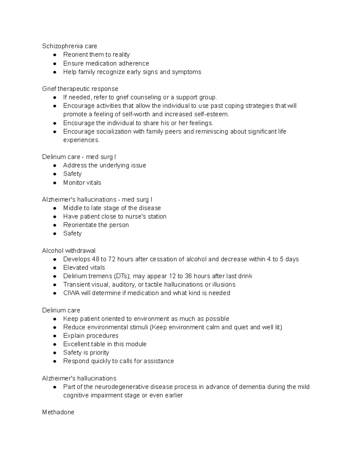 Milestone 2 Blueprint Answers Part 2 - Schizophrenia care Reorient them ...