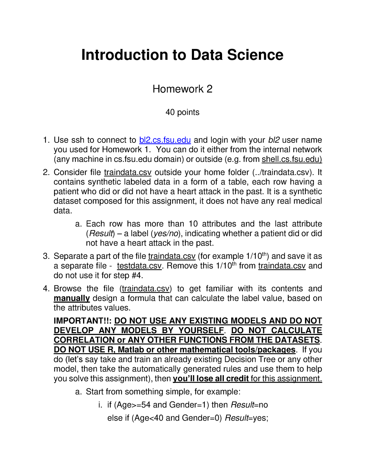 introduction to data science assignment 2