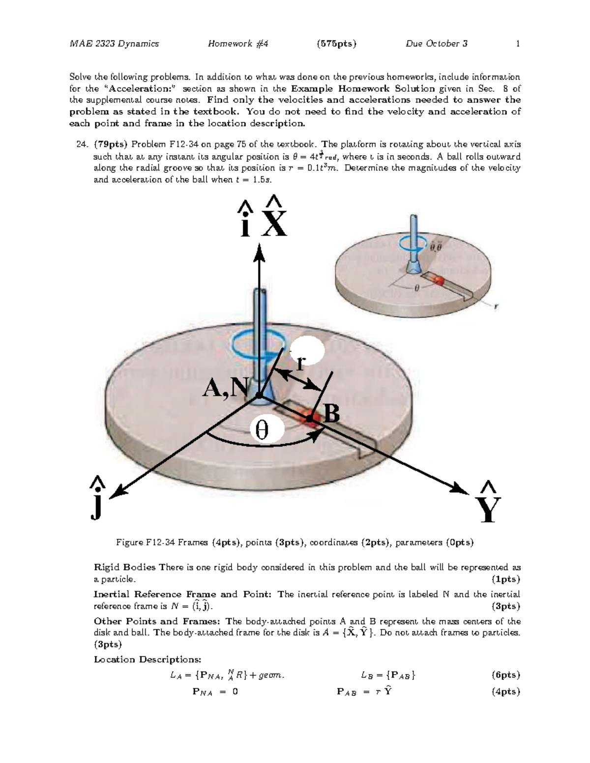 HW 4 Sol - SOLUTIONS FOR HW 4 - Solve the following problems. In ...