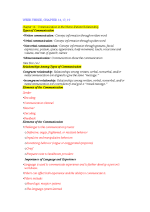 WEEK 2 Chapter 2, 3 AND 19 summarry Safety Crisis IN Healthcare - Week ...
