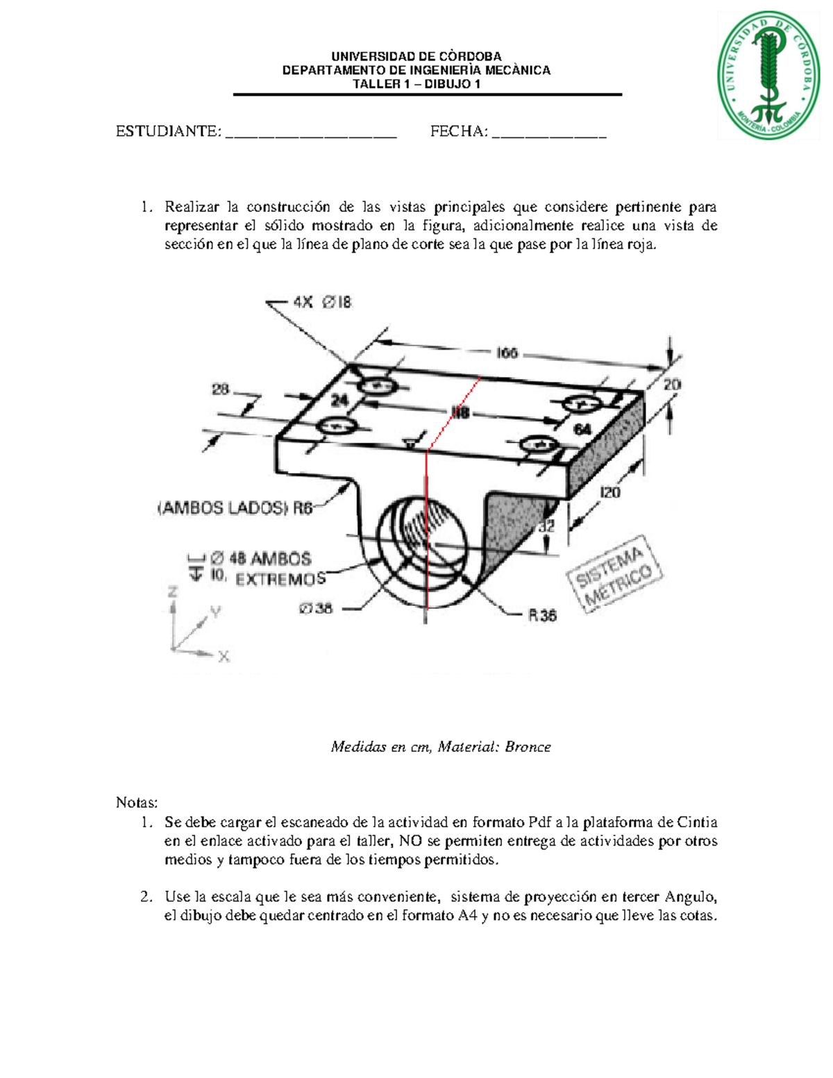 Cortes y secciones pdf UNIVERSIDAD DE CÒRDOBA DEPARTAMENTO DE Cortes y secciones pdf UNIVERSIDAD DE CÒRDOBA DEPARTAMENTO DE