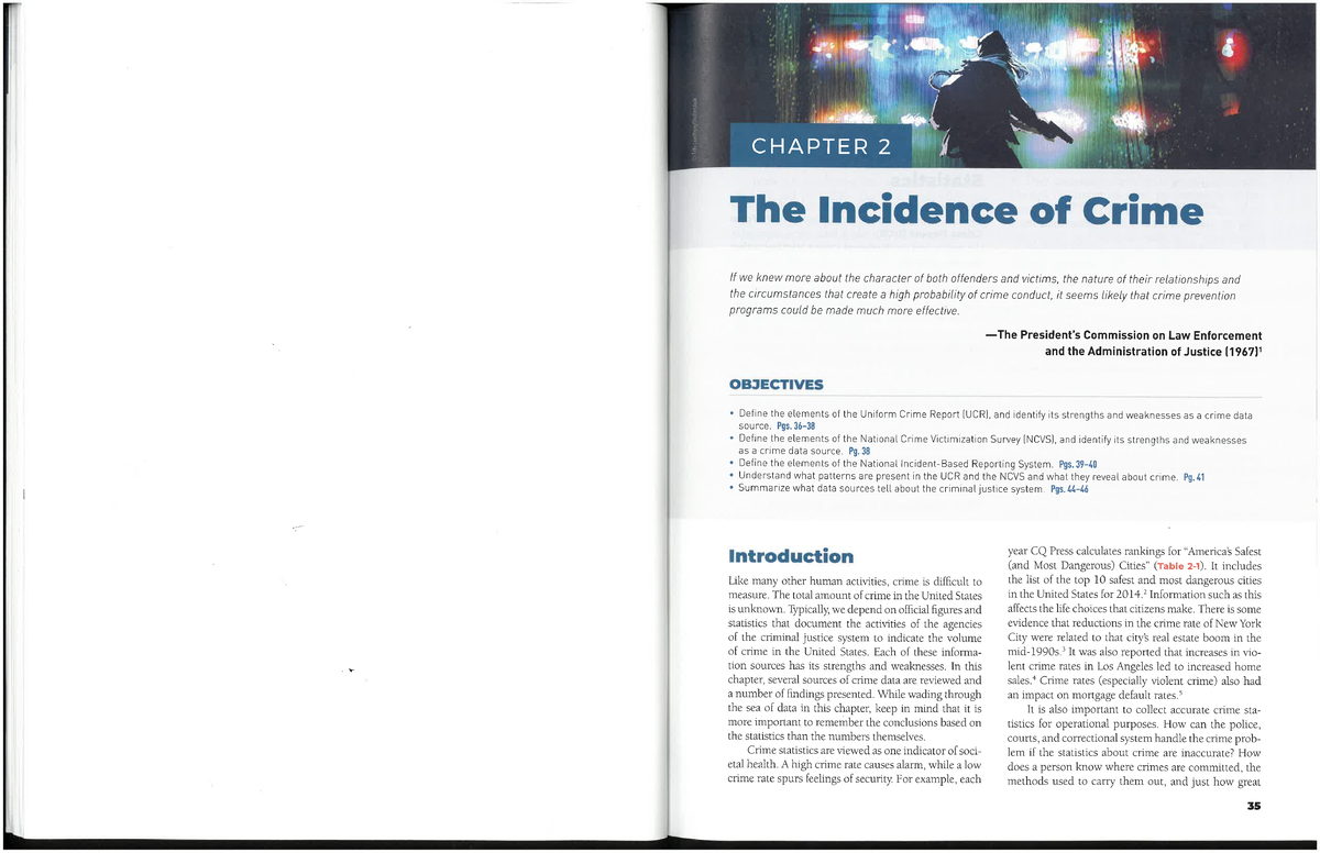 Chapter 2 The Incidence of Crime - 121N - Studocu
