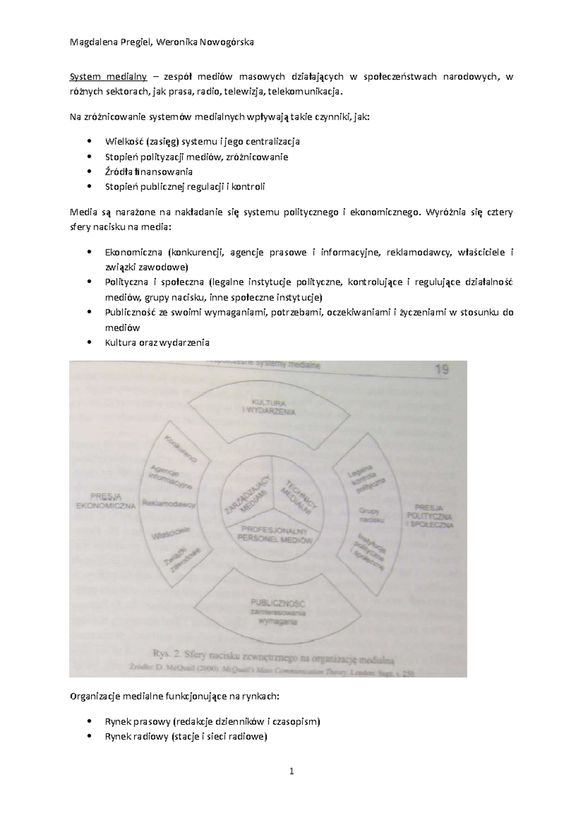 1. Teoria Systemu Medialnego - System Medialny – Zespół Mediów Masowych ...