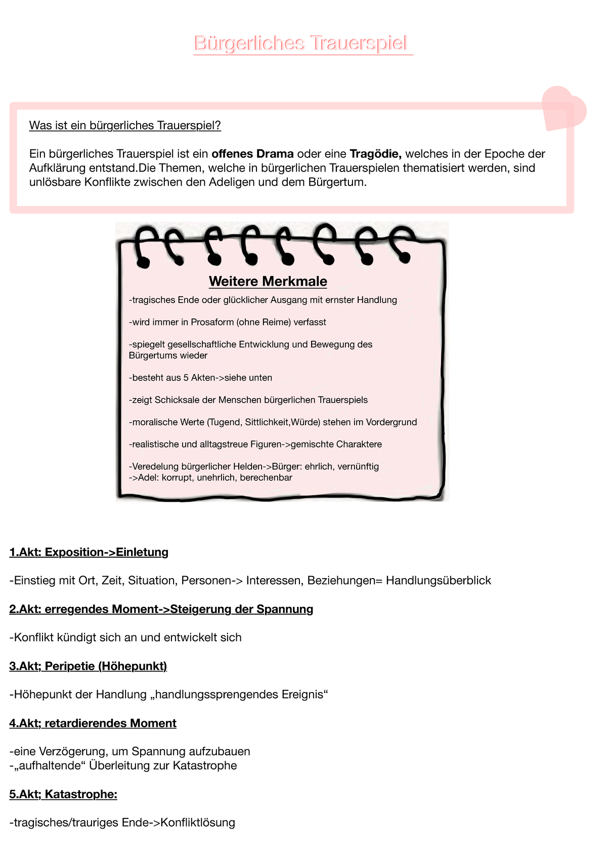 Was Ist Ein Bürgerliches Trauerspiel Überblick bürgerliches Trauerspiel - Bürgerliches