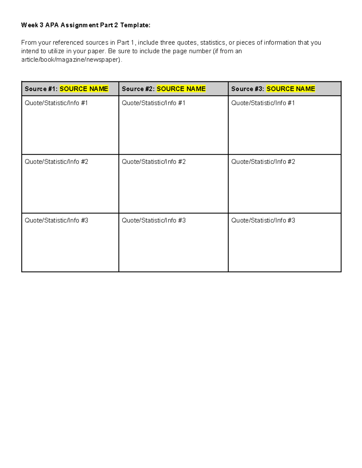 Week 3 APA Assignment Part 2 Template - Week 3 APA Assignment Part 2 ...