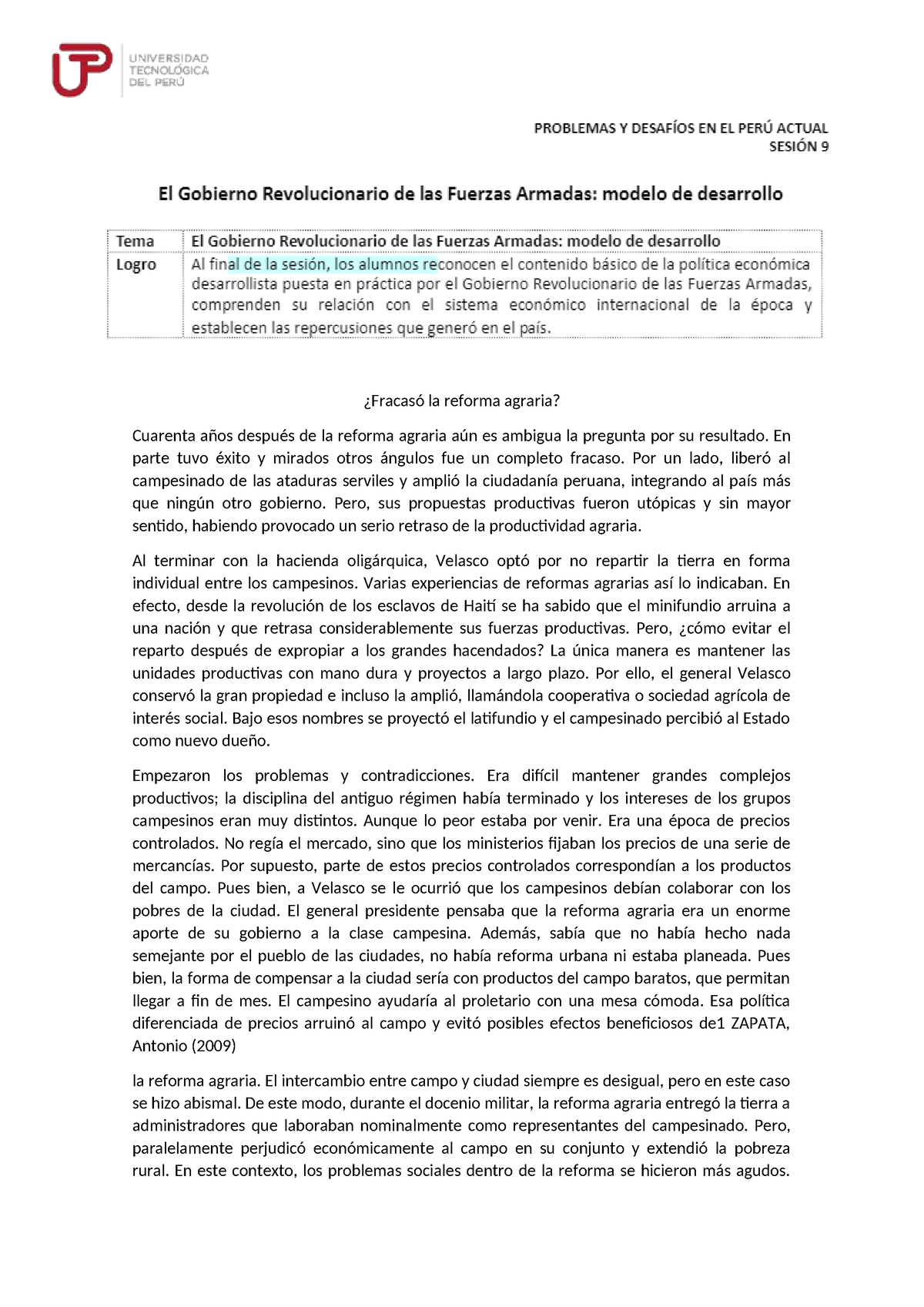 Fracas La Reforma Agraria Resueltooo Fracas La Reforma Agraria