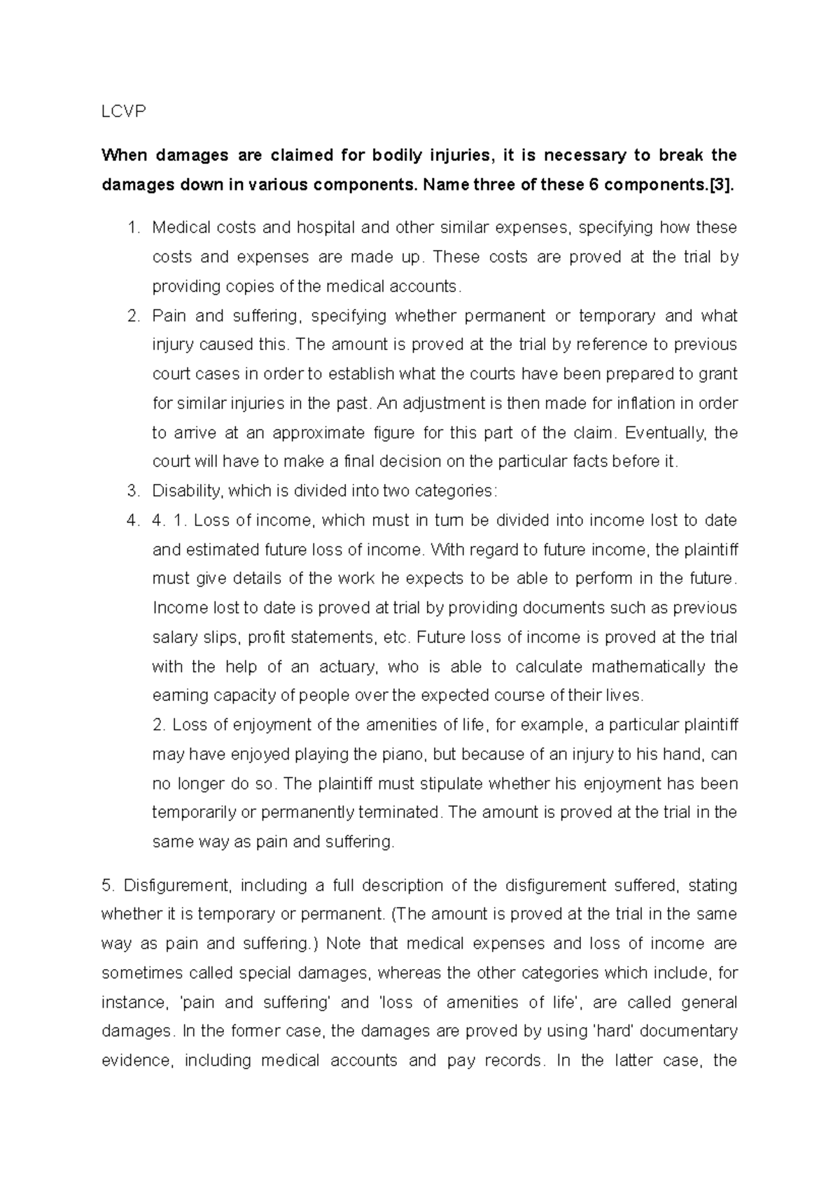 LCVP questions and answers FOR SCOPE: Textbook – p. 132-336. Precedents ...