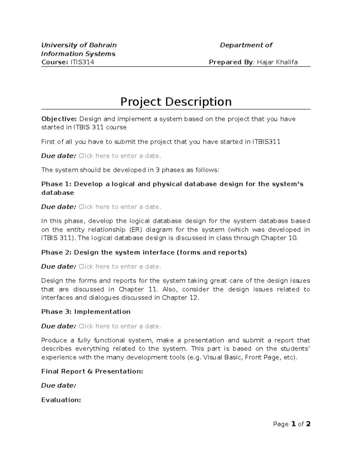 01-ITIS314-Project Description & Outline - Tagged by name - University ...