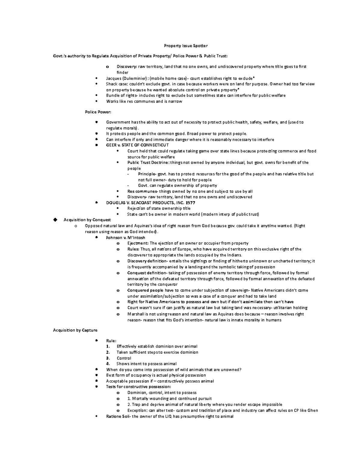 Property Issue Spotter Property Issue Spotter Govt.’s authority to