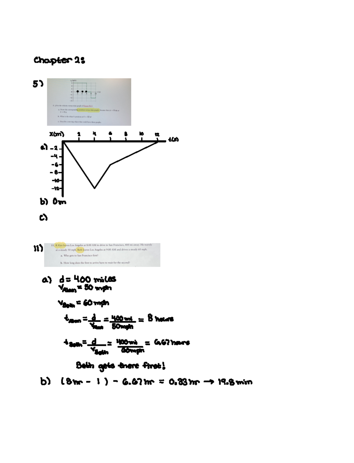 Physics Ch. 2 Notes - Chapter 2 ####### 5 Em P I I Toss A Z U G 8 To 12 ...