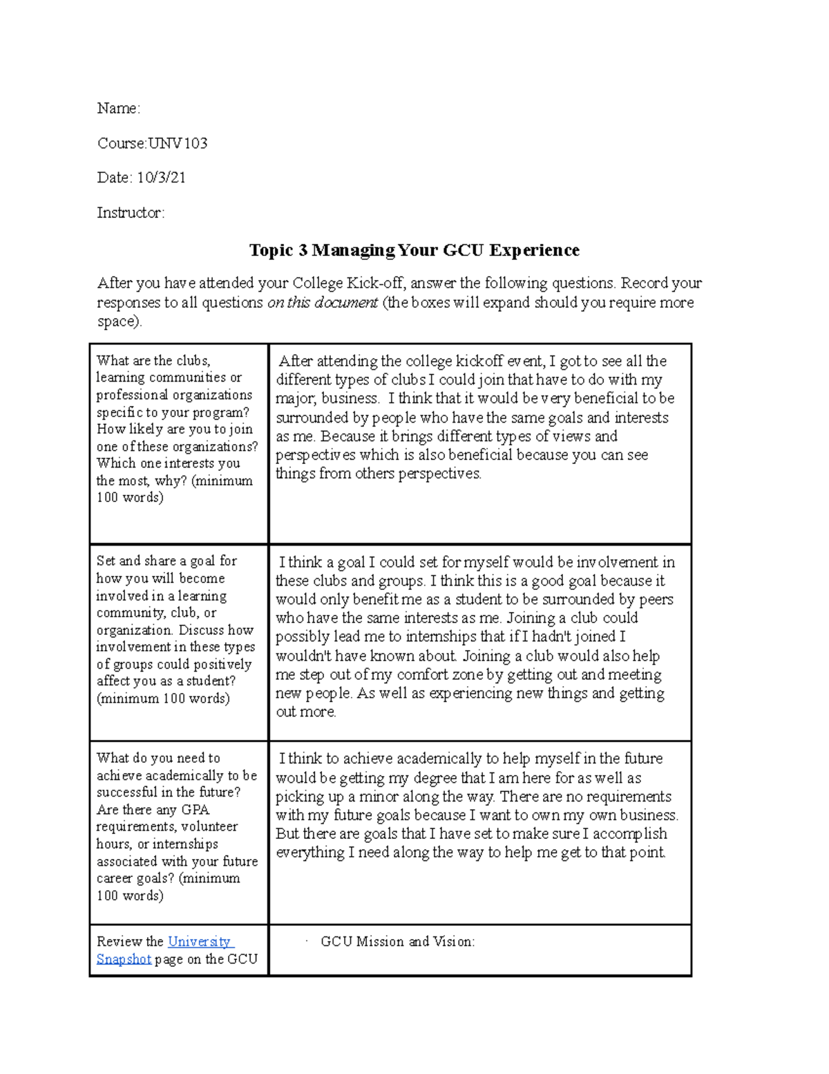 Topic 3 Managing Your Gcu Experience - vovr5bw