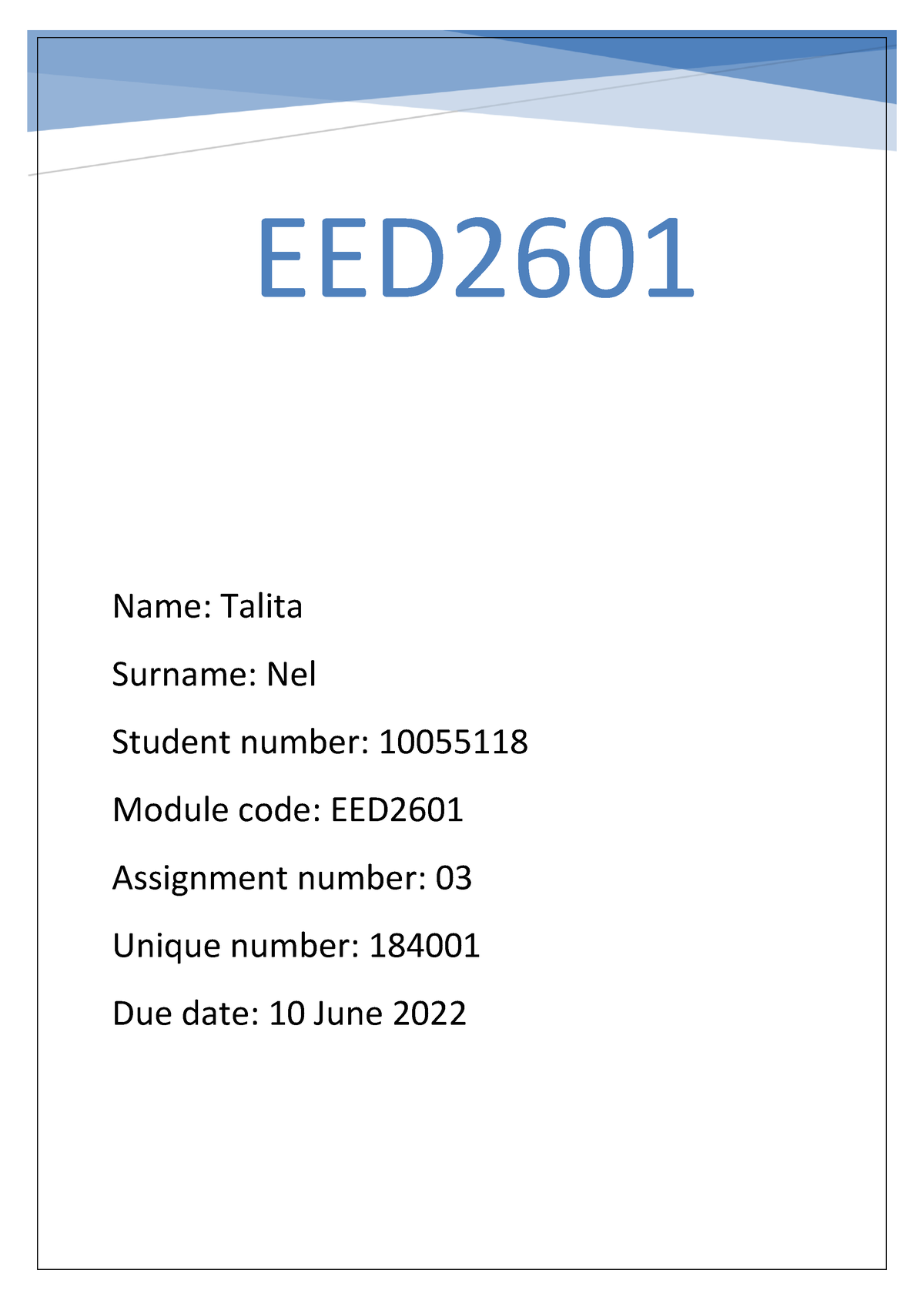 eed2601 assignment 3 answers 2022