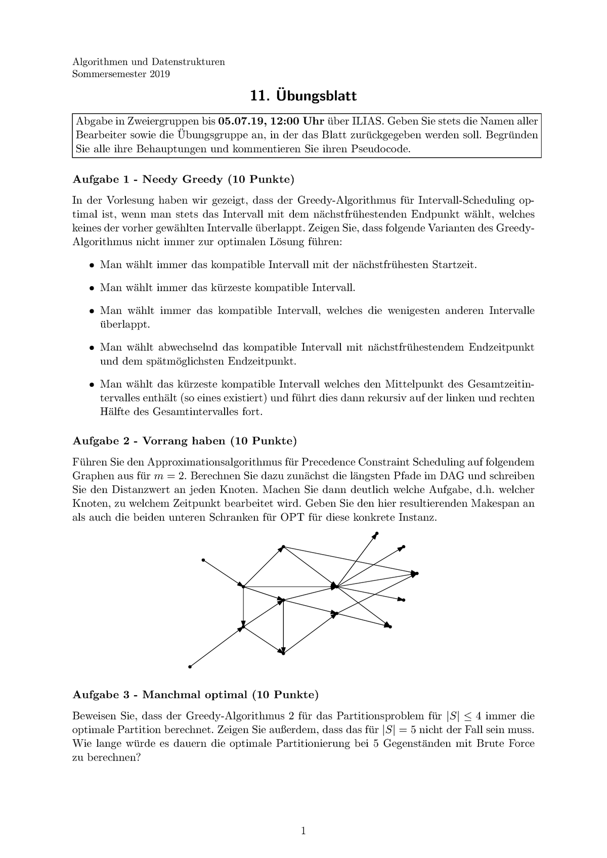 11. Uebungsblatt - Abgabe 05 - Algorithmen Und Datenstrukturen ...