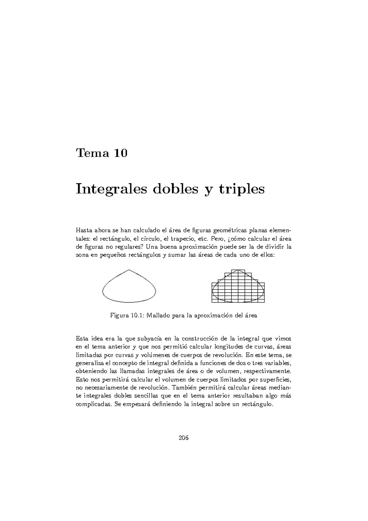 Apuntes integgrales multiples buenisimo - Tema 10 Integrales dobles y ...