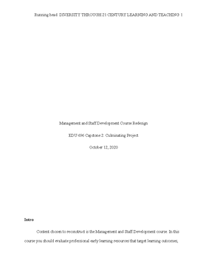 All Program PLOs for EDU696 KF5 - Program Learning Outcomes EDU 696 ...