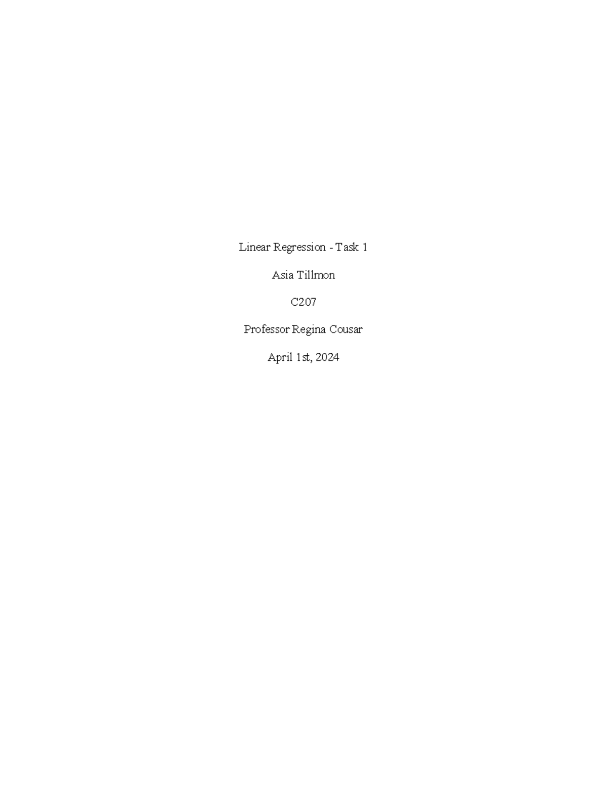 C207 Linear Regression - Task 1 (2) - Linear Regression - Task 1 Asia ...