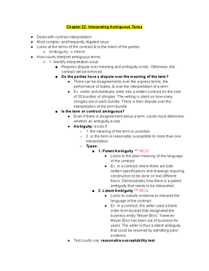 Restatement Chart - Lecture Notes - Restatement Rule Restatement ...