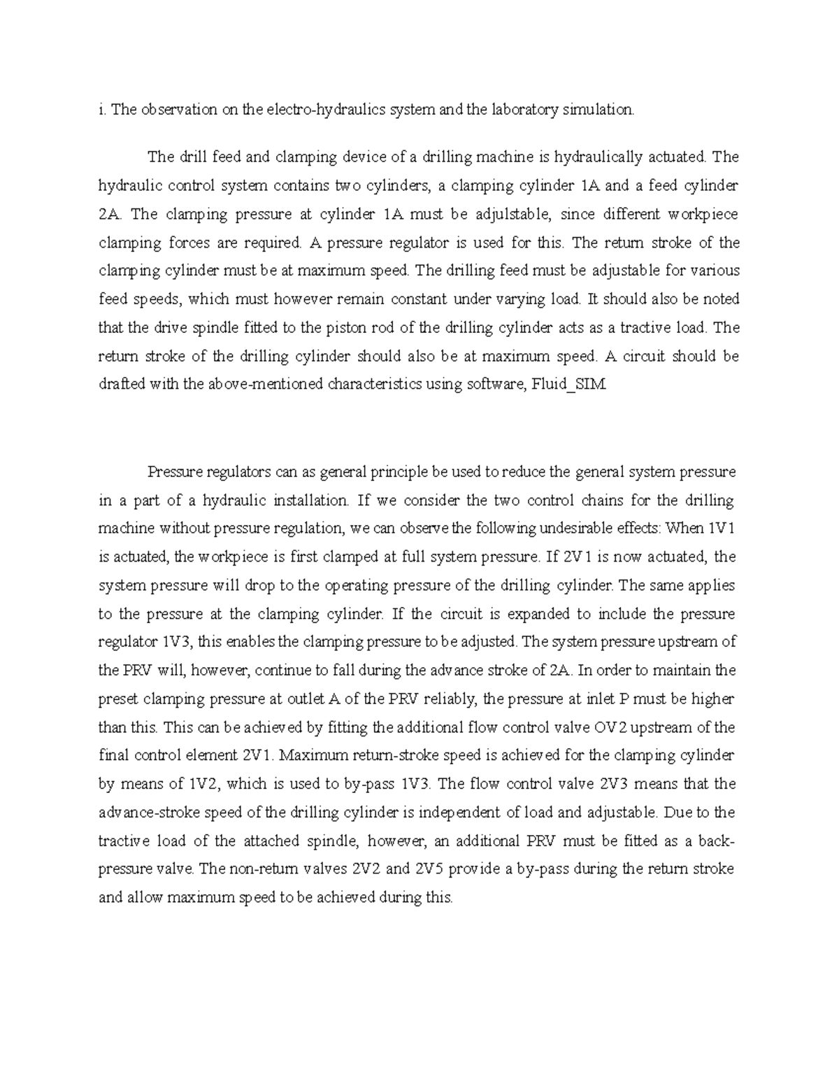 Discussion and conclusion i. The observation on the electro