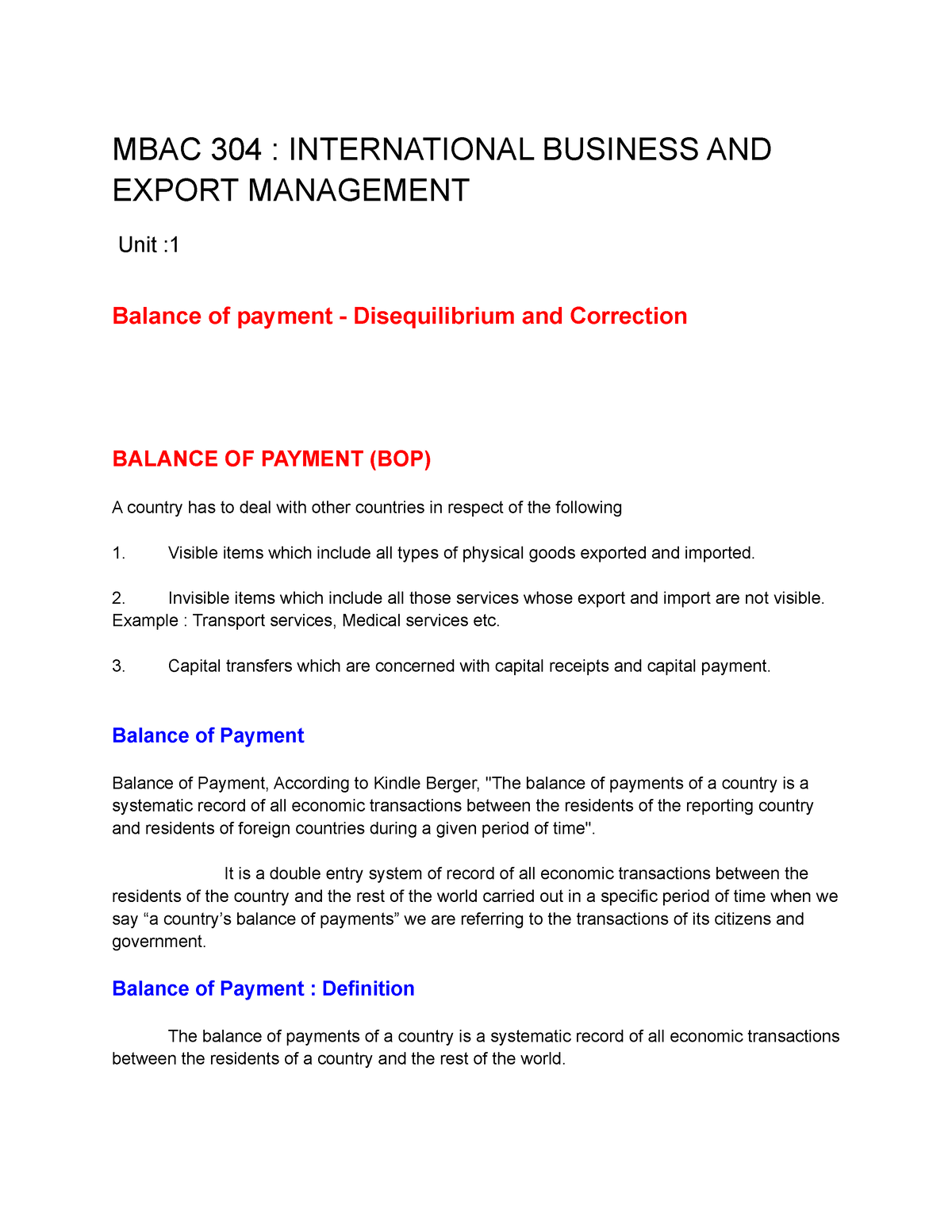 balance-of-payment-disequilibrium-and-correction-invisible-items