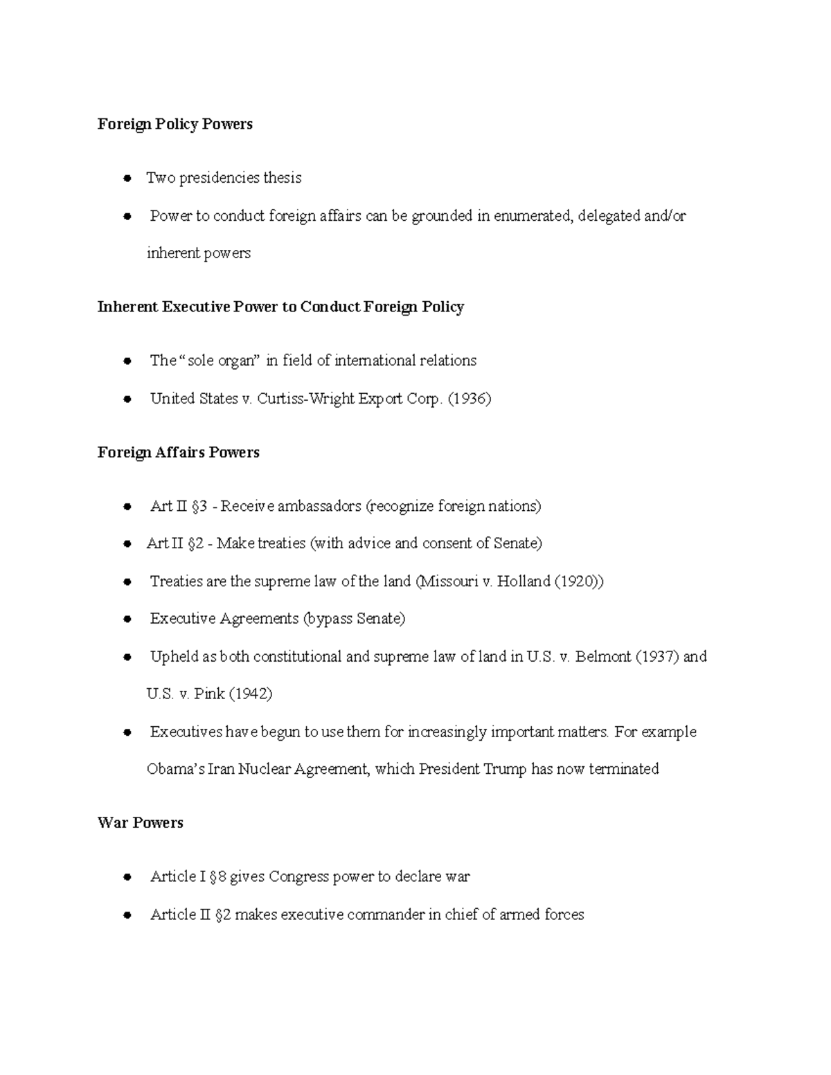 two presidencies thesis quizlet