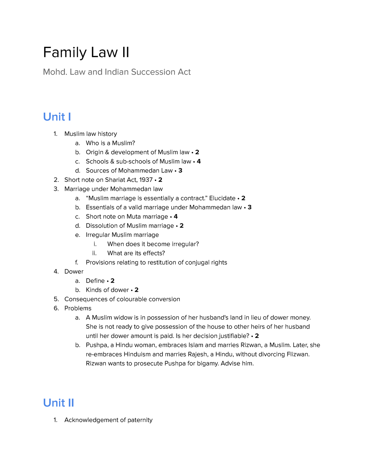 family-law-ii-mohammedan-law-family-law-ii-mohd-law-and-indian-succession-act-unit-i-muslim