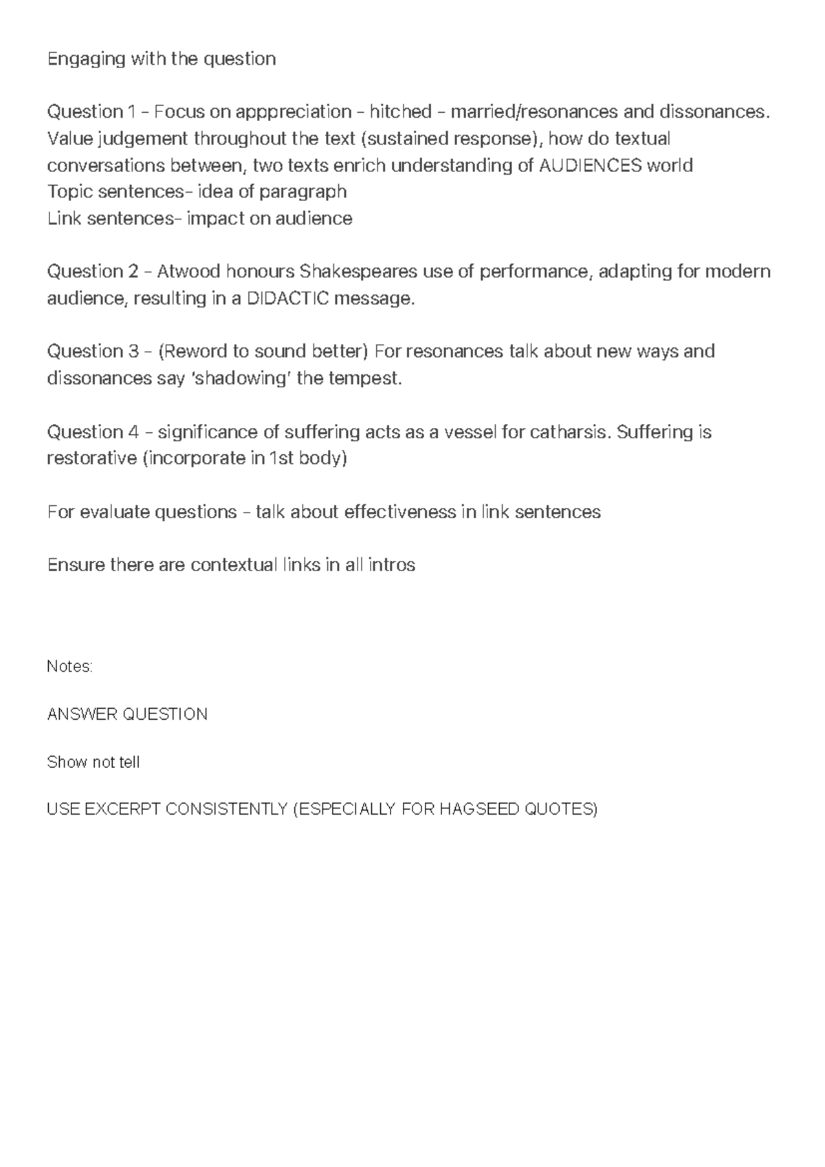Engaging with the question - Engaging with the question Question 1 ...