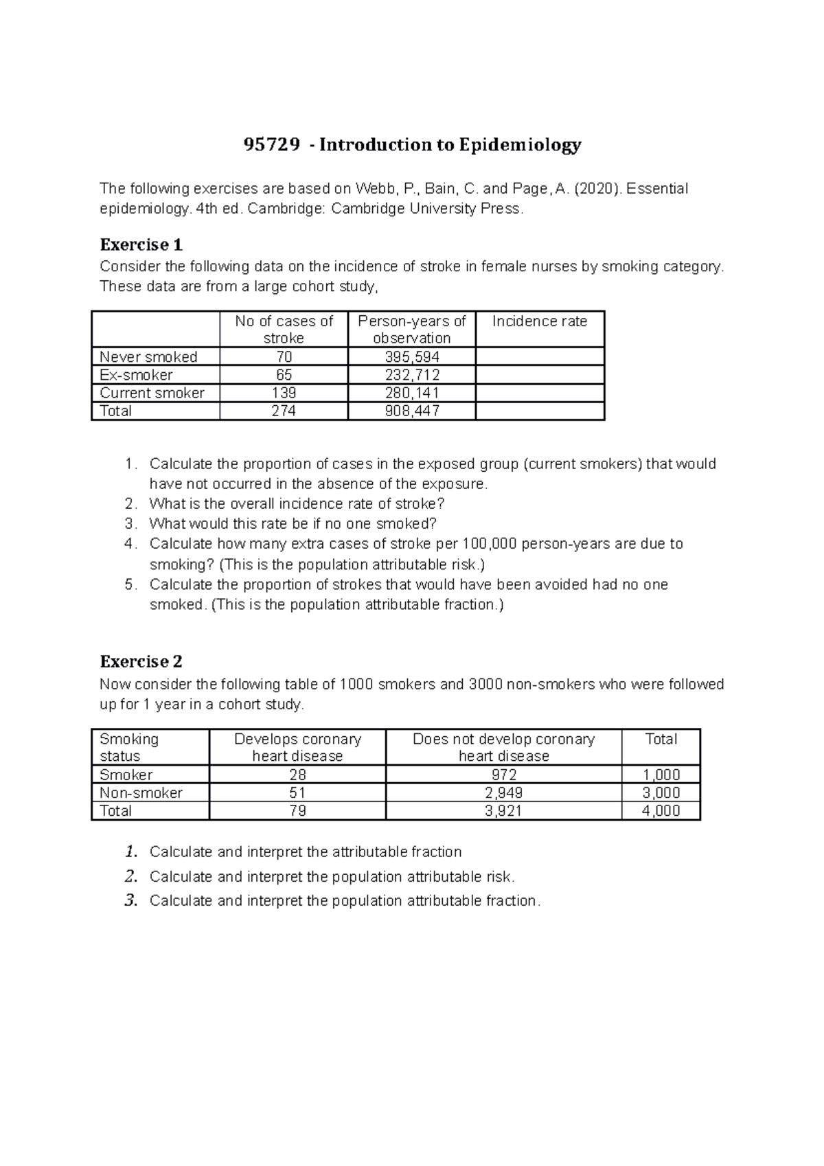Week 5 Study design questions 95729 Introduction to Epidemiology