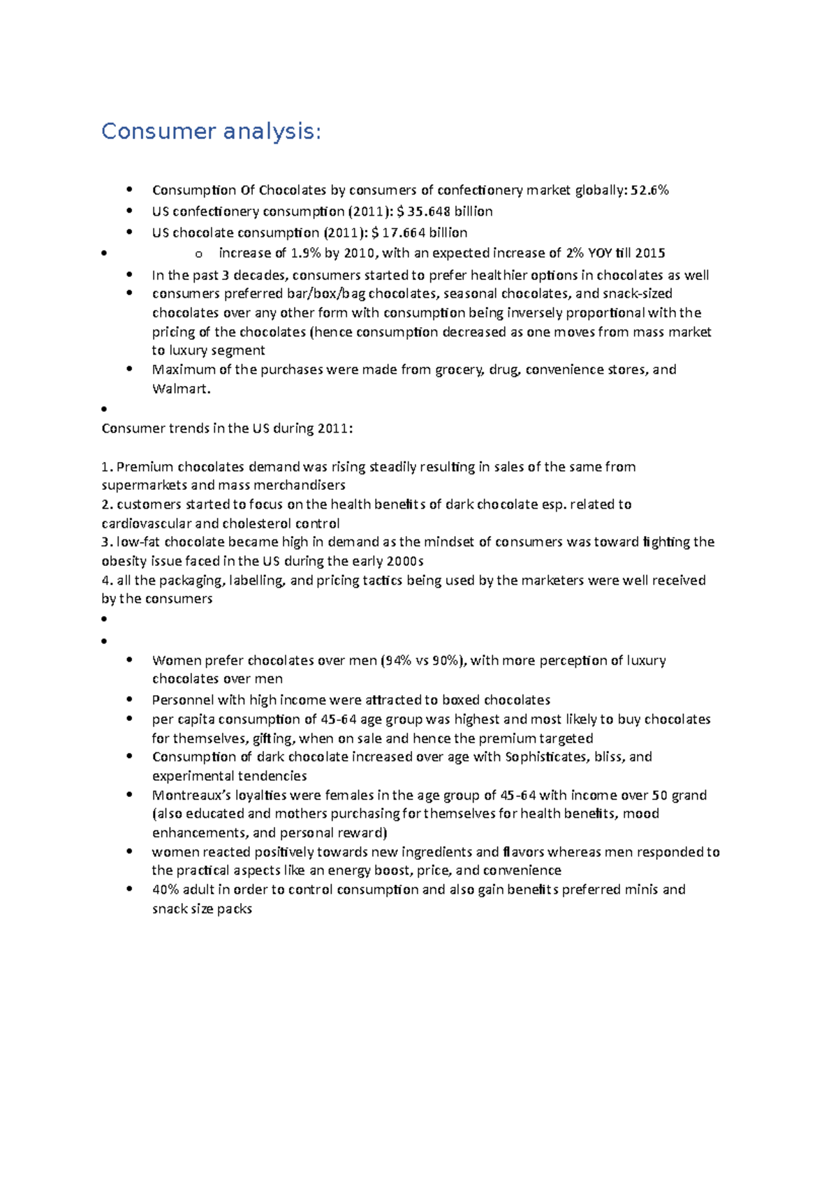 Consumer analysis SMCF GRP13 JML - Consumer analysis: Consumption Of ...