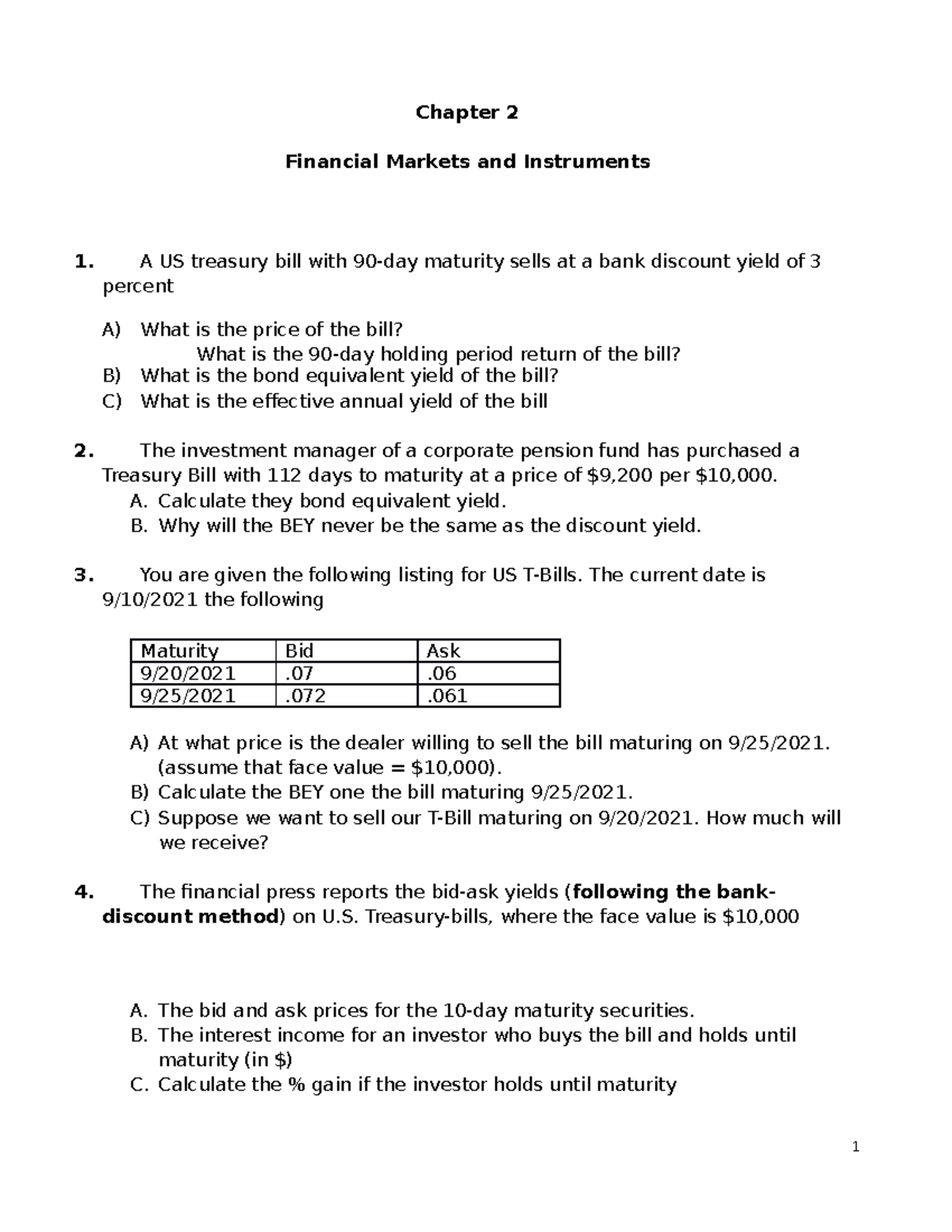 Tutorial 1 (Ch 2, 3, And 5) Questions File - Chapter 2 Financial ...