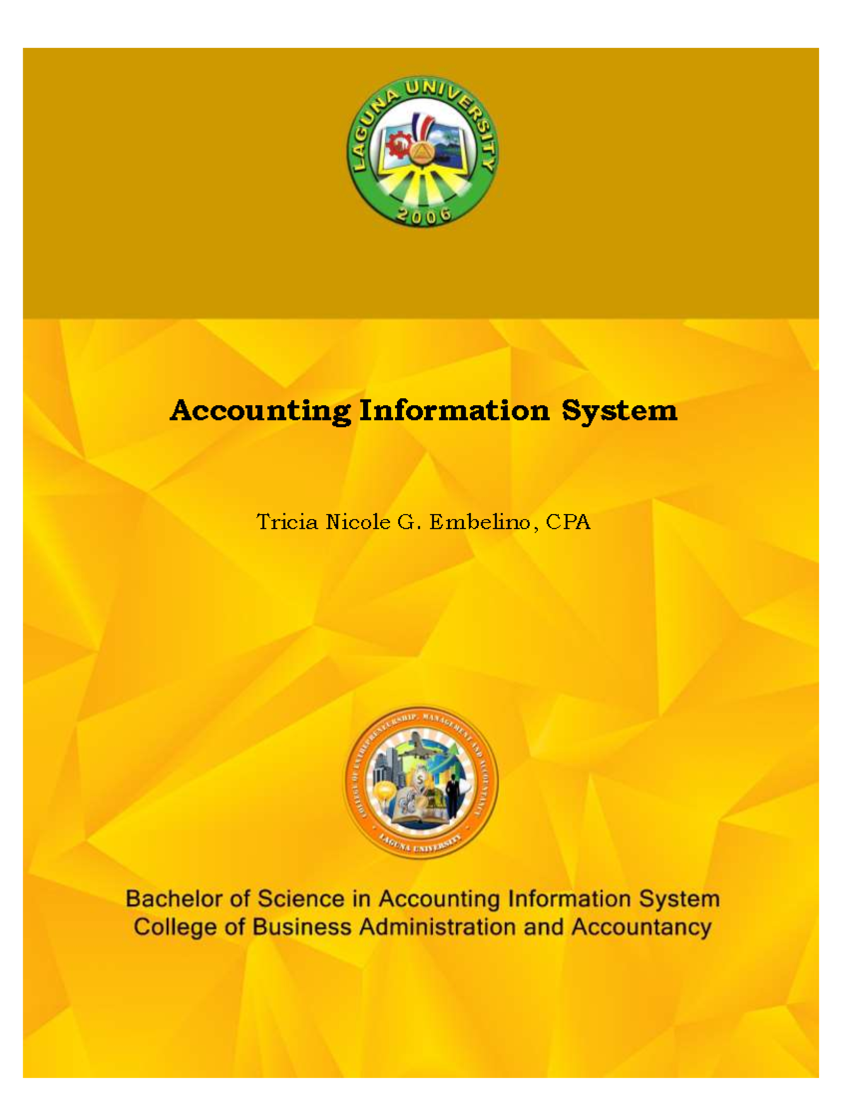 2 sFa f Accounting Information System Tricia Nicole G
