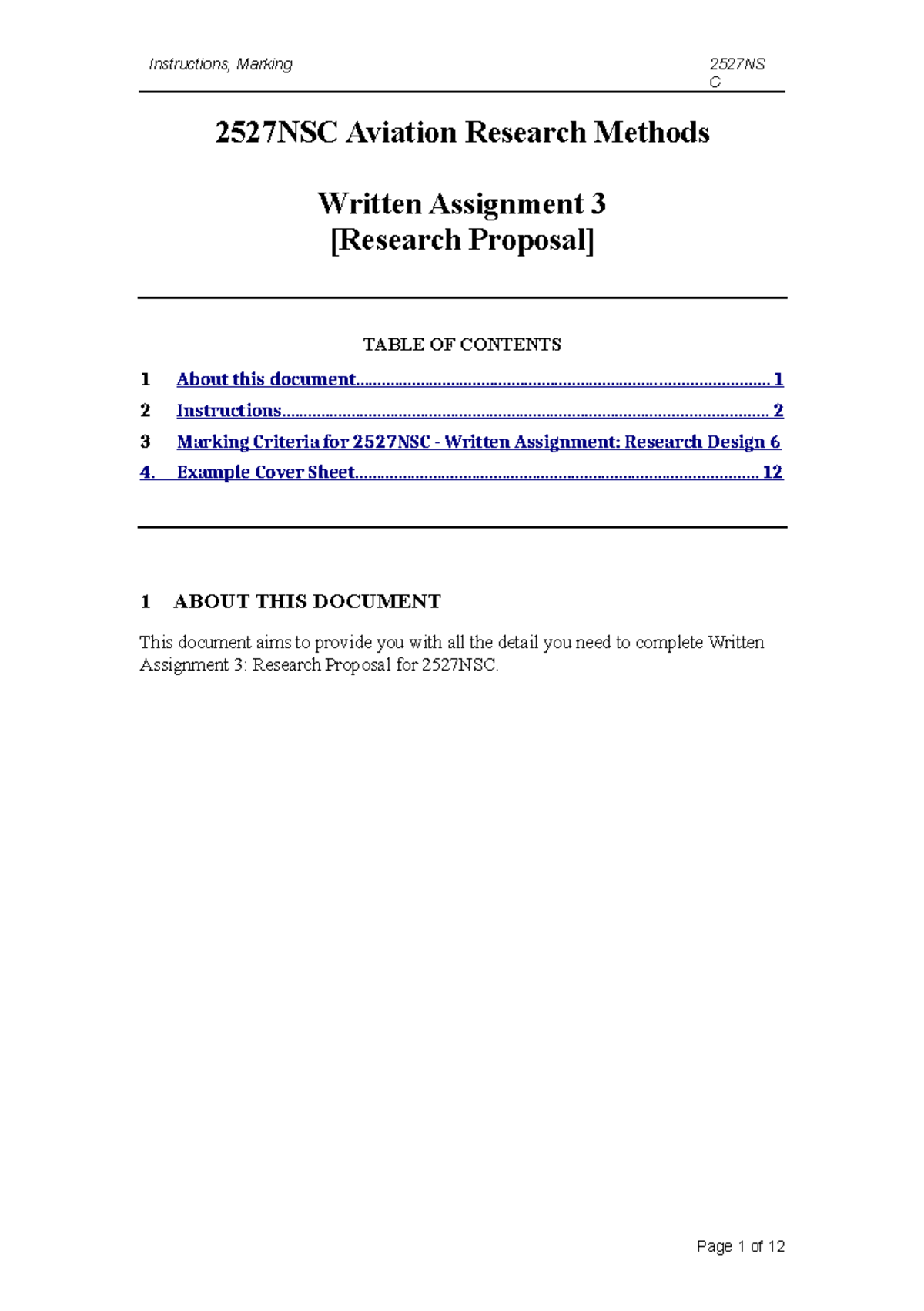 2527NSC Task 3 Marking Criteria and Instructions - Instructions ...