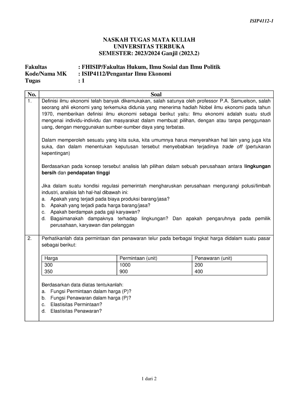 Soal Isip4112 Tmk1 1 - Adwawdadwadwadawdaw Dwadw Wdawd Dwqdwqa ...